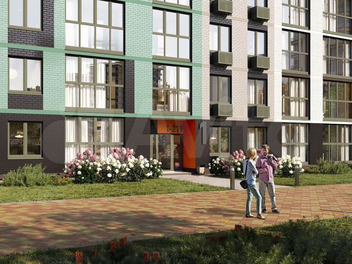 2-к. квартира, 54,4 м², 5/17 эт.