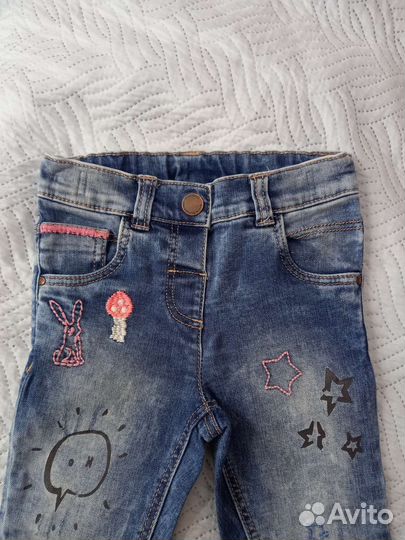 Джинсы для девочки р.98-110/ 3-5лет