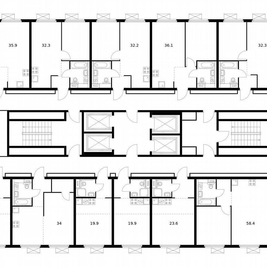 3-к. квартира, 72,4 м², 8/28 эт.