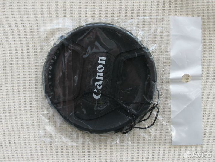 Крышка для объектива 82 мм с верёвочкой. (новая)