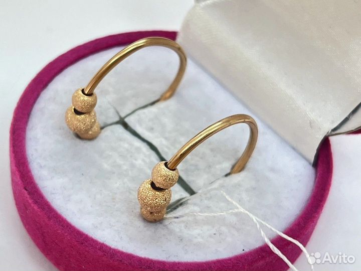 Серьги золотые