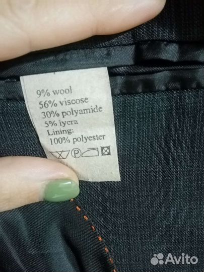 Пиджак школьный серый