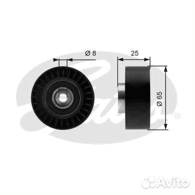 Направляющий ролик привода вспомогательных агрегат