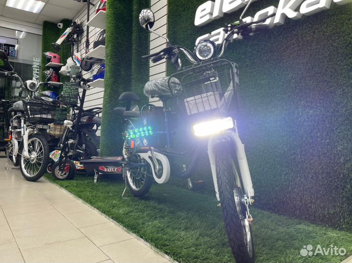 Курьерский электровелосипед с сигнализацией
