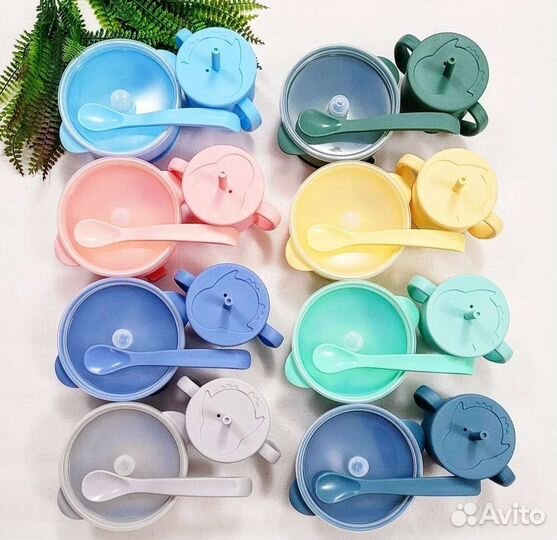 Тарелка+ложка+поильник/кружка Прикорм