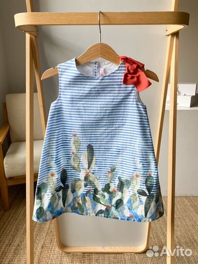 Хлопковое платье Il Gufo, 98