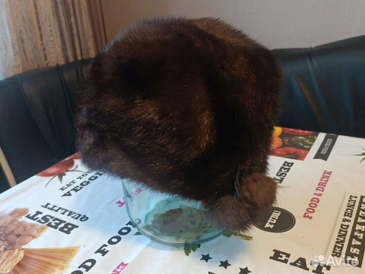 Шапка норковая женская 58 размер