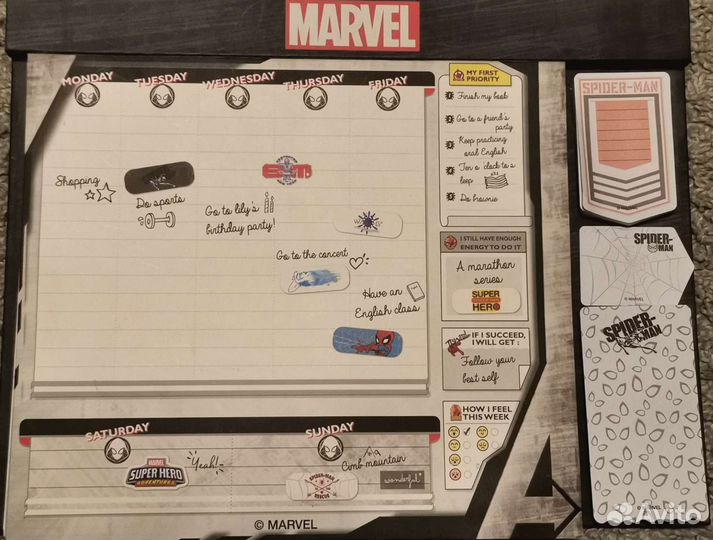 Еженедельник детский Marvel