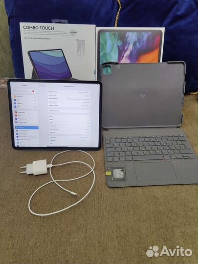 iPad pro 12 9 2020 256гб рст + клавиатура + чехол