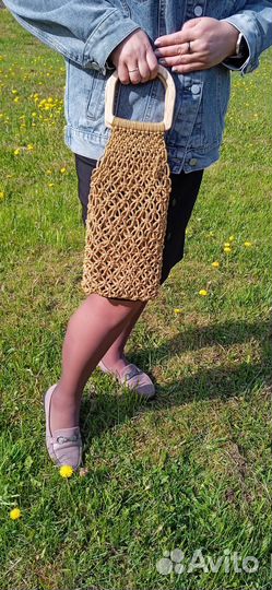 Сумка авоська макраме