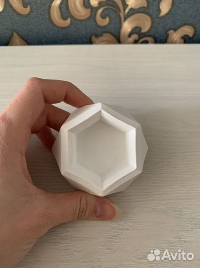 Подсвечник из гипса для свечей, кашпо