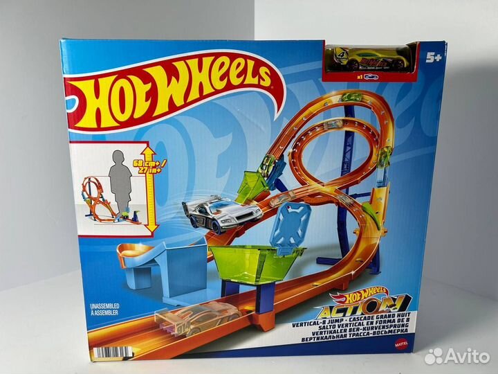 Трек Hot Wheels Action Vertikaler 8er-Kurvensprung