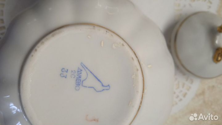 Заварной чайник и молочник, Дулево