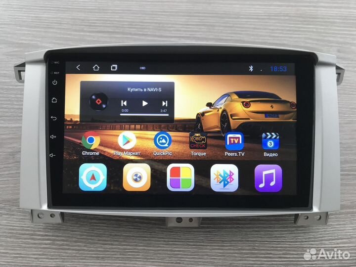 Магнитола Toyota Land Cruiser J105 с камерой