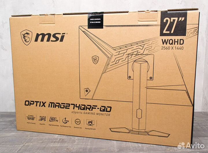 Монитор MSI g274qrfw (170 Hz / IPS / Белый) 2К