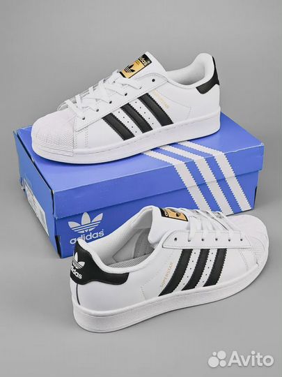 Кроссовки Adidas Originals Superstar белые s-9402