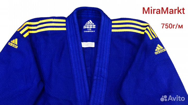 Кимоно для дзюдо Adidas champion 2 160/170/180см