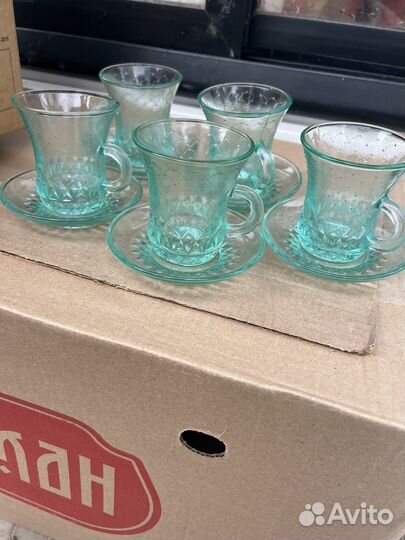Чайный сервиз, рюмочки СССР