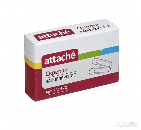 Оцинкованные скрепки Attache 28 мм