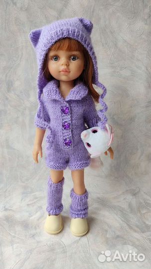 Вязаная одежда для кукол Паола Рейна 32-34 см