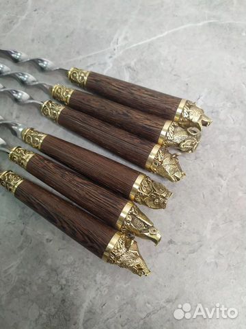 Набор шампуров Лесные звери 6 шт