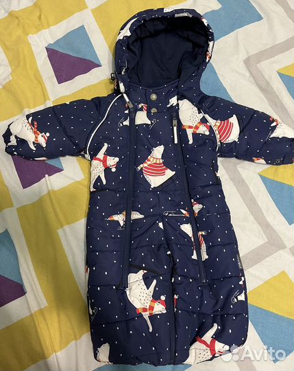 Зимний комбинезон - трансформер crockid 68-74