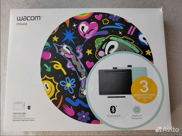 Графический планшет wacom Intuos M CTL-6100WL