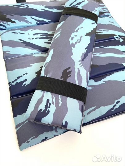 Пляжная сидушка складная лавандовая с ручками