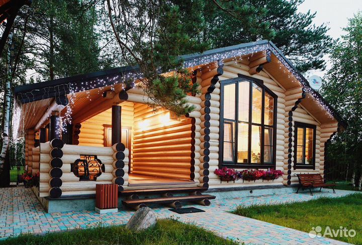 Срубы из сухого оцилиндрованного бреван под заказ