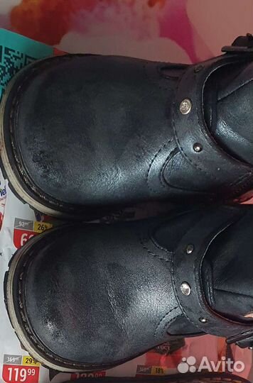 Сапожки демисезонные для девочки 22р