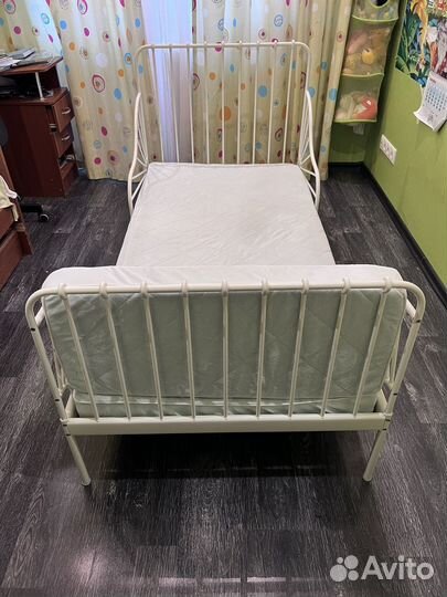 Детская кровать IKEA миннен
