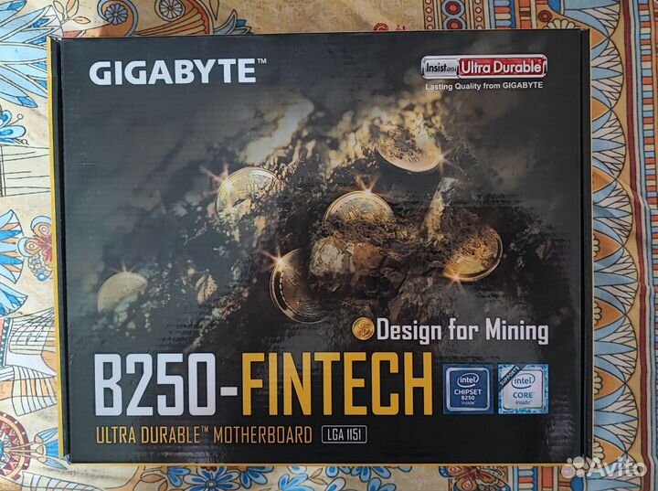 Материнская плата FinTech B250 + обвес