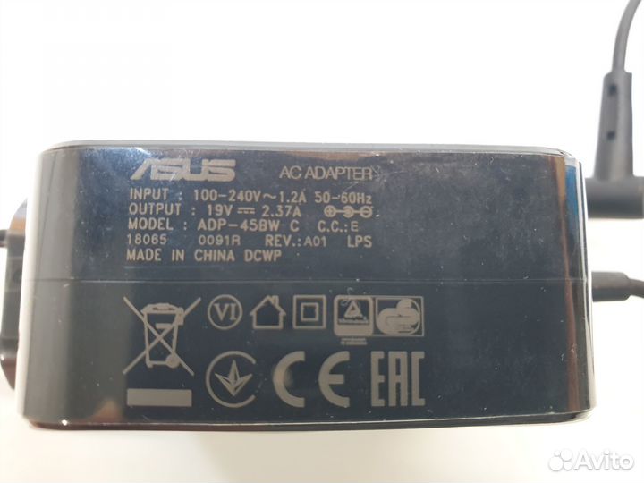 Блок питания Asus 19V 2,37A 45W 4,0 х 1,35 оригин
