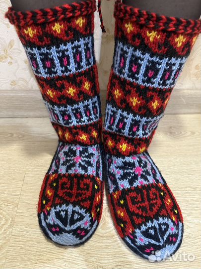 Вязанные носки