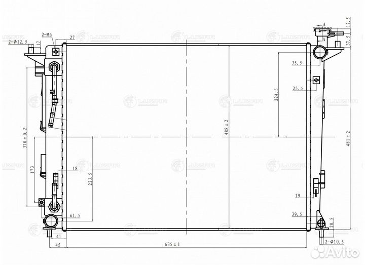 Радиатор охлаждения Хендай iX35 10- Словакия