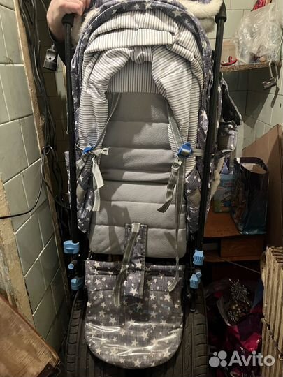 Сани коляска зимние детские
