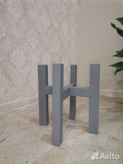 Подставка для цветов напольная деревянная