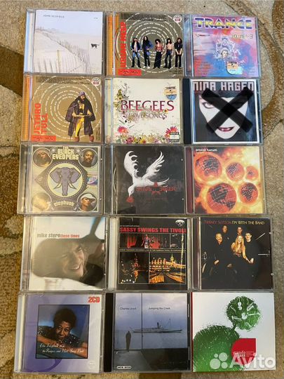 Cd диски аудио джаз, рок, поп, электроника