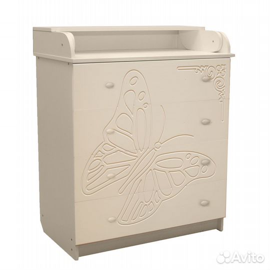 Пеленальный комод Соня 80/4 Рисунок Бабочка