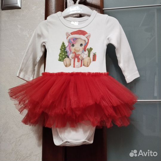 Платье - боди новогоднее