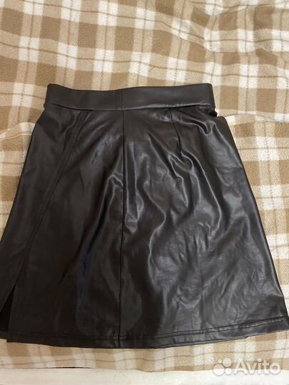 Кожаная юбка