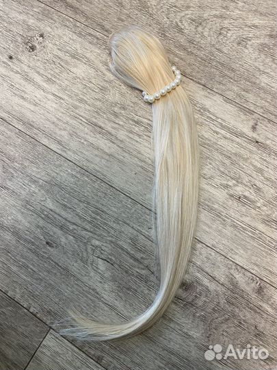 Волосы натуральные Блонд 50см