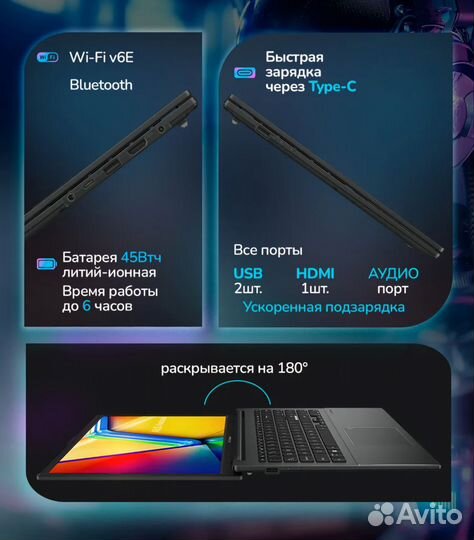 Ноутбук asus Vivobook Go 15 8/512 E1504FA-BQ1142