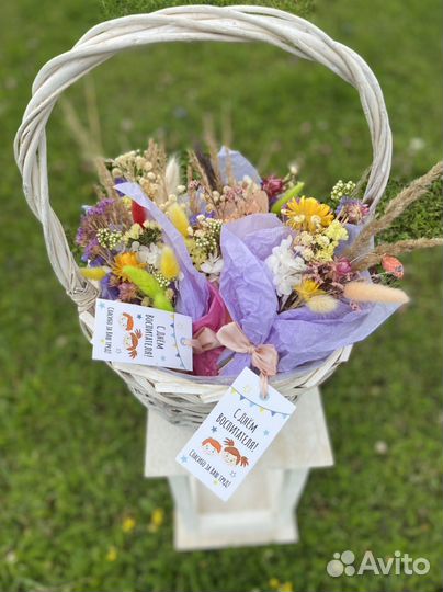 Букетики из сухоцветов