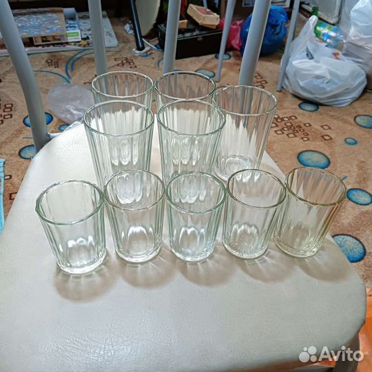 Стаканы и стопки граненые СССР