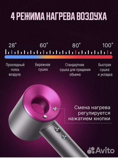 Фен для волос 1600вт