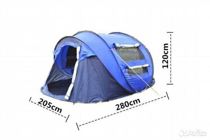 Палатка туристическая, 5 местная, автомат, CT 1906