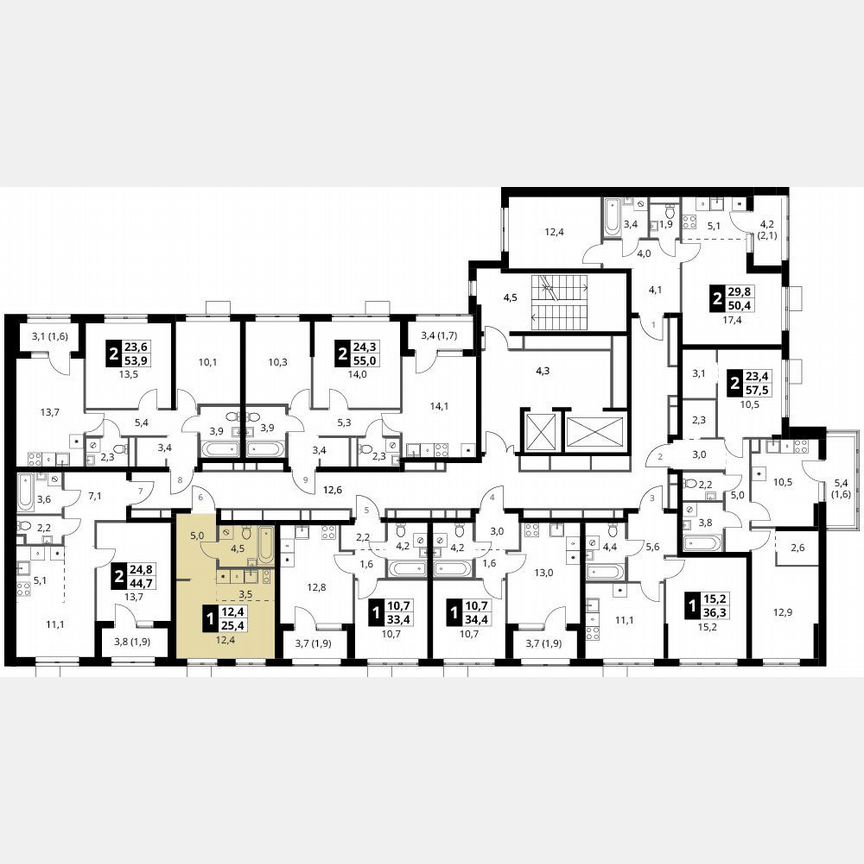 Квартира-студия, 25,4 м², 10/18 эт.