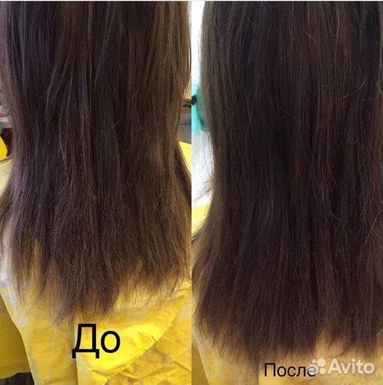 Кератин, прикорневой объём, ботокс, полировка