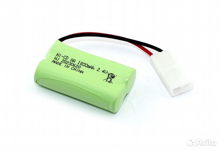 Ni-Cd 2.4V 1800mah AA Flatpack KET-2P plug